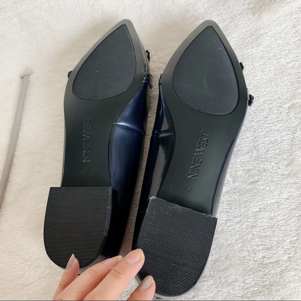 NIB Nine West Patent Leather Tessieo Loafer Flats - Picture 6 of 6